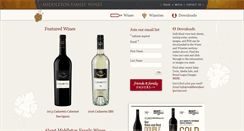 Desktop Screenshot of middletonfamilywines.com